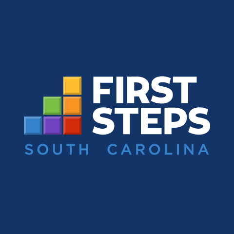 First Steps logo featuring colorful blocks